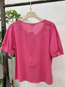 Women Blouses - Màu Hồng Tươi - Xem 2