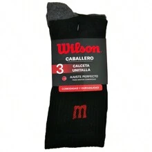 Calceta Wilson de Caballero 6 Pares - Negro - Ver 1