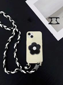 1個iphone 11/15 Promax手機殼,附掛肩帶和掛繩,防摔支架手機殼 - 米色 - 查看 1