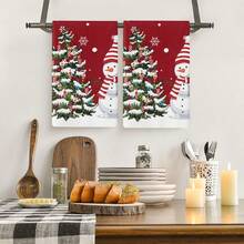 Giáng sinh Phòng bếp Cái đĩa Khăn tắm , Họa tiết Ngẫu nhiên Thể thao Khăn tắm Cây thông noel Ô tô/xe hơi Nhà hàng Đồ trang trí Khăn tắm - Nhiều màu - Xem 3