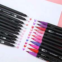 DUAL TIP BRUSH PENS 60 NEGRO - Multicolor - Ver 4