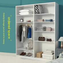 1 件式衣柜隔断分层搁板壁橱收纳架，宿舍随机颜色装饰装饰节日装饰房间装饰家居装饰卧室装饰，房间装饰，装饰品，装饰，收纳，收纳盒连衣裙裤子鞋子牛仔裤靴子裙子卧室，收纳盒，家居收纳，白色 T 恤女款，黑色裤子女款，女士冬装，连衣裙， - 白色 - 查看 8
