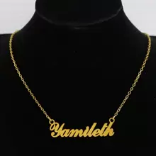 Name Necklace With X And Z For Women Stainless Steel Pendant Necklaces - Yamileth - View 1