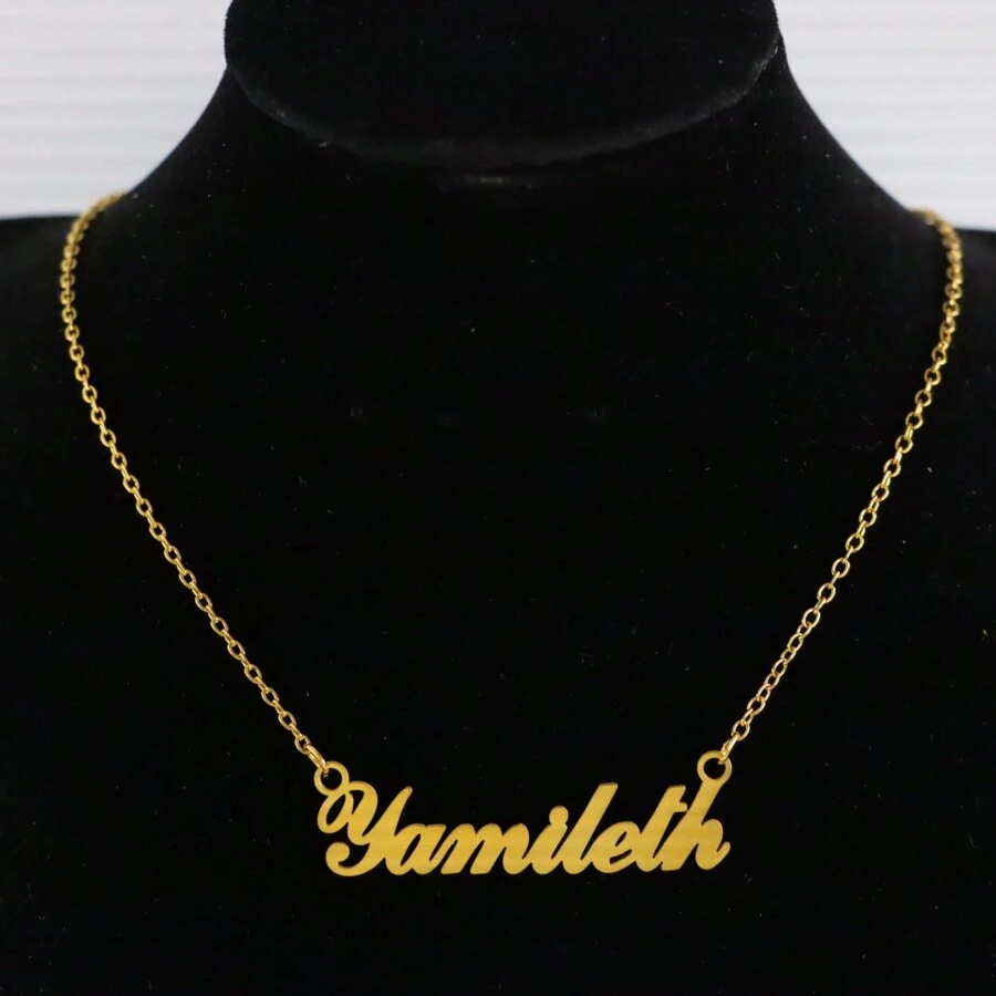 Name Necklace With X And Z For Women Stainless Steel Pendant Necklaces - Yamileth - View 1