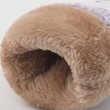 1 雙冬季加厚滑雪手套全手觸控螢幕防滑雙層保暖騎乘手套