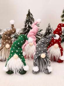 1 件灰色圣诞森林人娃娃装饰，按您喜欢的方式定制，增添圣诞气氛，适合各种圣诞场景最佳礼物 - 淺灰色 - 查看 6