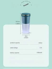 1pc Portable Juicer Cup With Usb Interface, Convenient For Daily Consumption Of Fresh Juice - Green - View 9
