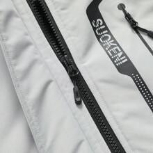 Women's Waterproof Ski Jacket Warm Winter Snow Coat Hooded Raincoat - Màu Xám nhạt - Xem 7