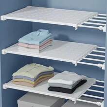 1 件式衣柜隔断分层搁板壁橱收纳架，宿舍随机颜色装饰装饰节日装饰房间装饰家居装饰卧室装饰，房间装饰，装饰品，装饰，收纳，收纳盒连衣裙裤子鞋子牛仔裤靴子裙子卧室，收纳盒，家居收纳，白色 T 恤女款，黑色裤子女款，女士冬装，连衣裙， - 白色 - 查看 2