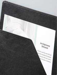 1pc A4 Multifunctional Business Document Folder For Contracts, Talks, Reports - Brown - View 8