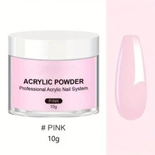 10g 高容量专业丙烯酸指甲粉聚合物适用于 3D 美甲、指甲延长、雕刻持久美容礼物（白色）