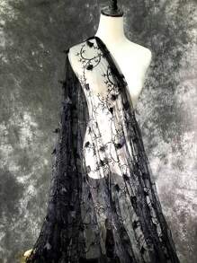 3d刺繡花紋蕾絲工藝品,適用於自製服裝和手工藝品的蕾絲面料 - 彩色 - 查看 5