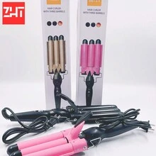 3-Barrier Hair Curler: Perfect Curls In Minutes! - Gold - View 4