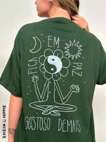 Camiseta Gostoso Demais - Verde - Frente e Costas - Verde Escuro - Visão 1