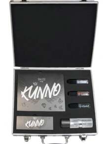 Pr Box Kunno Sinless Beauty Set Sombras Kunno Fijador Brillo - Negro - Ver 1