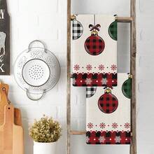 Giáng sinh Phòng bếp Cái đĩa Khăn tắm , Họa tiết Ngẫu nhiên Thể thao Khăn tắm Cây thông noel Ô tô/xe hơi Nhà hàng Đồ trang trí Khăn tắm - Nhiều màu - Xem 11