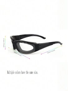 防飛濺防塵安全眼鏡，內置海綿拋光層，適用於廚房、健行、騎行，防止洋蔥刺激眼睛 - 彩色 - 查看 2