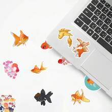xiqixin 50pcs Goldfish Stickers - Multicolor - View 2