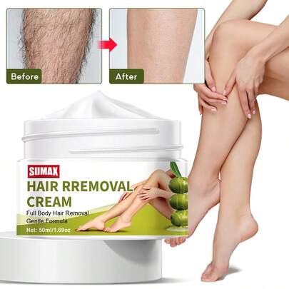 天然成分脱毛膏套装，男女适用，可用于身体、面部、腋下、腿部脱毛