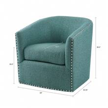 Sillas de salón - Verde azulado multicolor - Ver 8