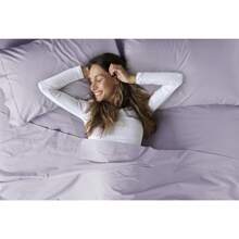 200 Thread Count Relaxed Percale Sheet Set - Màu tím - Xem 3