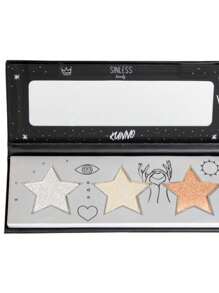 Pr Box Kunno Sinless Beauty Set Sombras Kunno Fijador Brillo - Negro - Ver 7