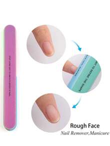 1pc Multi-surfaced Nail File Set Polishing Sponge Sanding Strips For Perfect Nail Art And Polish Removal - Color random 1PC - View 3