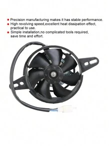 1 件摩托車冷卻風扇油冷卻器 200cc 250cc 引擎散熱器摩托車零件適用於 Atv 四輪卡丁車越野摩托車 - 黑色 - 查看 10