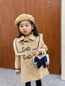 兒童假珍珠手提袋時尚蝴蝶結裝飾迷你手提袋鏈子信使袋卡通休閒女孩小銅錢包多色羊毛扣糖果袋幼兒園小學生時尚背包適合兒童和女孩旅行和度假