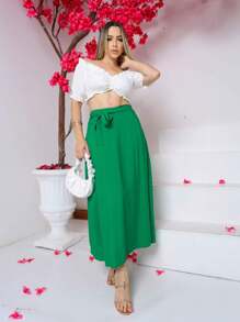 Women Skirts - Green - View 1