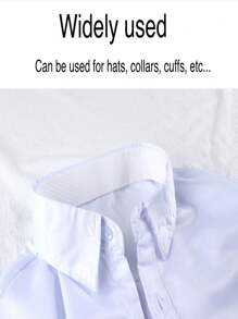 帽子保護套（10入裝）透氣帽衬带；衣服保护贴（用于帽沿、袖子、领口）；吸汗垫（用于羽绒服）；一次性帽衬；培训用品 - 白色 - 查看 4