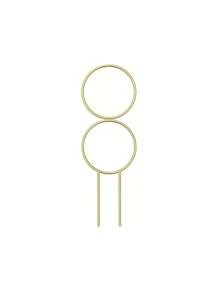 植物攀爬支架盆栽花架綠色藤蔓花架陽台扶持鐵框架 - 金色 - 查看 3