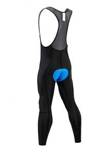 Qualicos Boyfriend Style Men's Cycling Bib Pants 4D Padded Bike Bib Tights Outdoor Bicycle Biking Long Leggings Cycling Trousers For Fall & Spring - Black - View 7