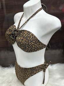 Women Two-piece Outfits - màu nâu - Xem 2