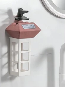 1 st. Plast Väggmonterad Förvaringshylla För Frisör Verktyg , , Lockande Och Badrum Tillbehör Utan 
Borrning I Sovrum - Vitt - Visa 3