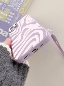 一款紫色 Tpu 塗鴉側噴漆手機殼,附手帶,相容於 Apple Iphone 系列 Iphone7 8 11 12 13 14 15 Promax Plus X Xr Xsmax Se2、三星 Galaxy 系列 A03s、a03core、a04、a12、a13、a14、a21s、a ,a23,a32,a33,a34,a50,a51,a52,a53,a54,a71,a72,a73,s20fe,s21,s21plus,s21ultra,s22,s22plus,s22ultra,小米紅05 ,紅米10a,紅米10c,紅米12c,紅米note9,紅米note9pro,紅米note9s,紅米note10,紅米note11,紅米note12 - 彩色 - 查看 4