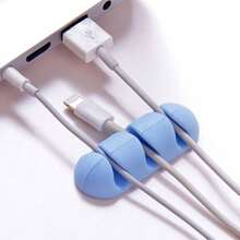 4 Piezas Clip Organizador De Cables De Escritorio De Colores Brillantes, Sistema De Gestión Coleccionista De Cables - Multicolor - Ver 10