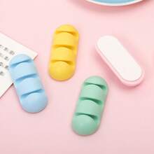 4 Piezas Clip Organizador De Cables De Escritorio De Colores Brillantes, Sistema De Gestión Coleccionista De Cables - Multicolor - Ver 5