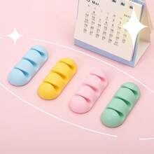 4 Piezas Clip Organizador De Cables De Escritorio De Colores Brillantes, Sistema De Gestión Coleccionista De Cables - Multicolor - Ver 7