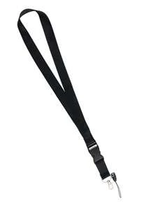 1 pièce Cordon tour de cou noir à détachement rapide pour porte-badge, clés, porte-clés, cordon pour enseignante pour femmes et filles, cordon pour téléphone avec boucle à dégagement rapide pour carte d'identité, portefeuille. Cadeau décontracté, souvenir, accessoire de voiture, charm de sac à dos pour l'école, gothique mignon Y2K