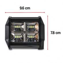 Headlight 12 Led Dually Fixed Light And Strobe 1 Piece - Black - View 4