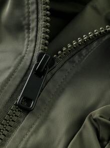 Nam Ngoài trời Nhiều túi Đa chức năng Thể thao Áo khoác Quần áo tập thể hình Nam - xanh quân đội - Xem 8