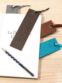 壓花英文書籤橄欖綠高級學生閱讀標籤 - 橄欖綠 - 查看 1