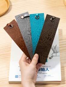 壓花英文書籤橄欖綠高級學生閱讀標籤 - 橄欖綠 - 查看 4