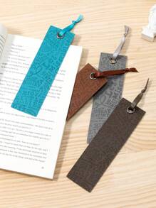 壓花英文書籤橄欖綠高級學生閱讀標籤 - 橄欖綠 - 查看 3