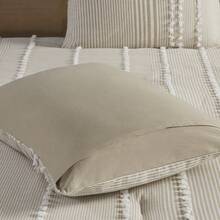 3pc Anslee Yarn Dyed Comforter Set - Taupe - View 8