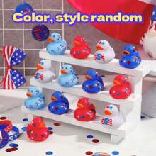 24 PCS 2 Inch Patriotic Rubber Ducks Bulk  Float Rubber Ducks - Multicolor - View 5