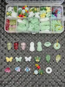 110pcs Artificial Crystal Pendant, Suitable For Diy Jewelry Making - Multicolor - View 1