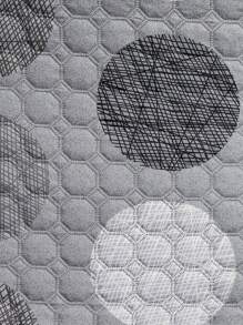 Home Elephant Edredón Ligero Matrimonial Gris Geométrico Dos Vistas Hamburgo - Gris - Ver 3
