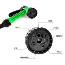 Esguicho Mangueira com 7 Jatos para Mangueiras Verde Com Preto Para Utilizar Como Quiser Startools - Multicolorido - Visão 2